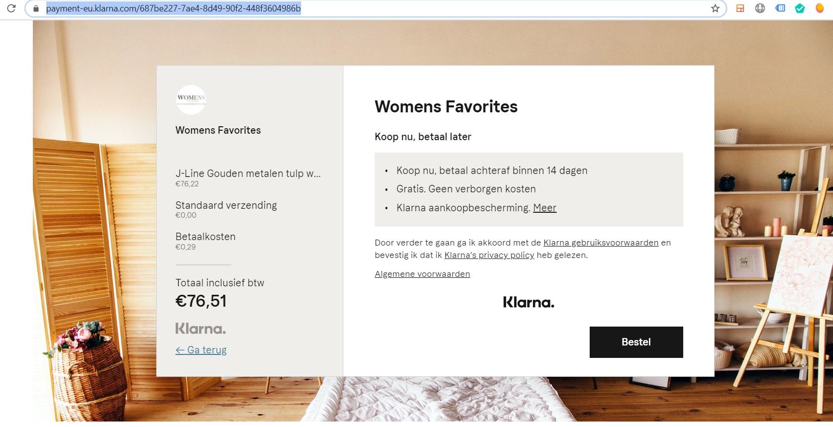 betaal klarna